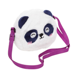 Crossbody knuffel tas panda beer