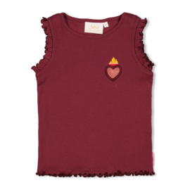 Singlet Rib Salsa Sunset Bordeaux
