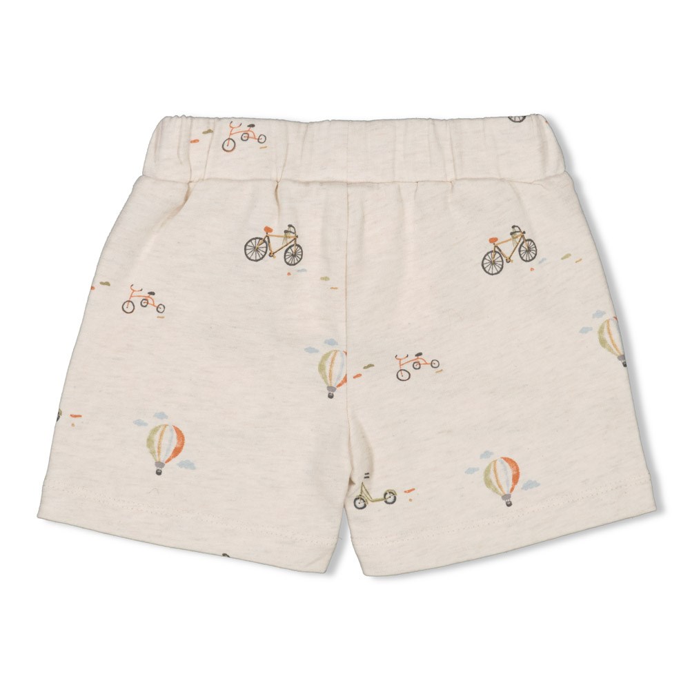 Feetje kortebroek offwhite melange