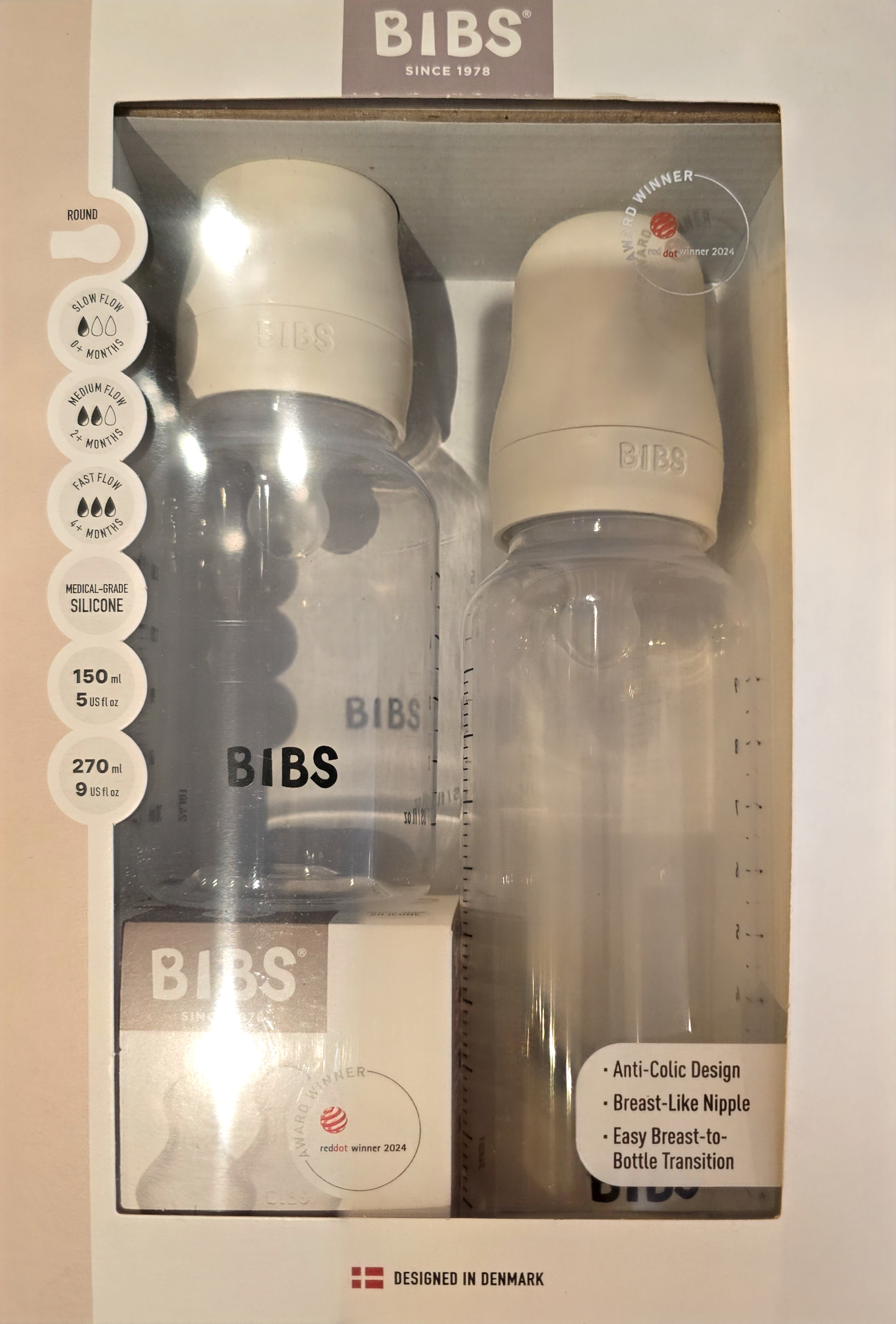 BIBS Flessen 270 ML 2 stuks