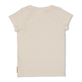 T-shirt met crochet zakje salsa sunset