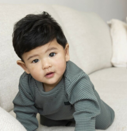 Feetje Pyjama wafel Zeegroen Family Limited Edition