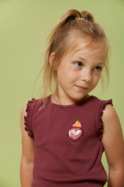 Singlet Rib Salsa Sunset Bordeaux