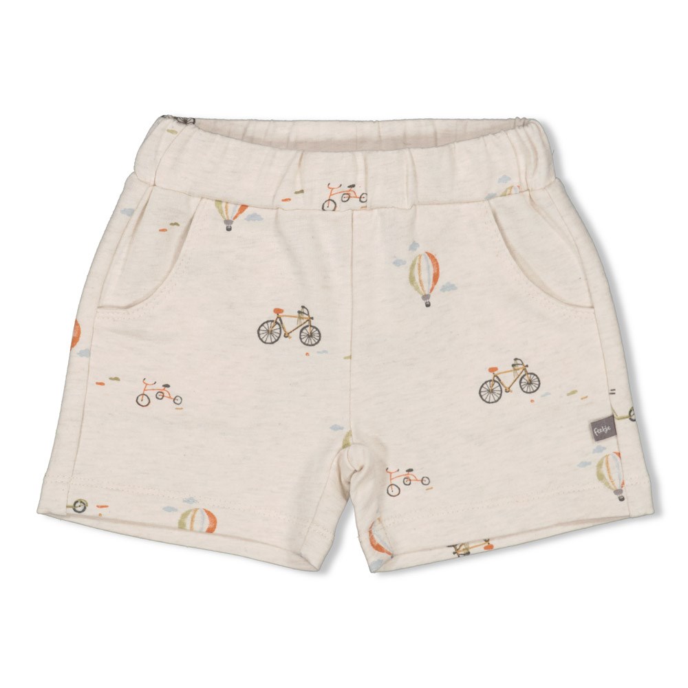 Feetje kortebroek offwhite melange