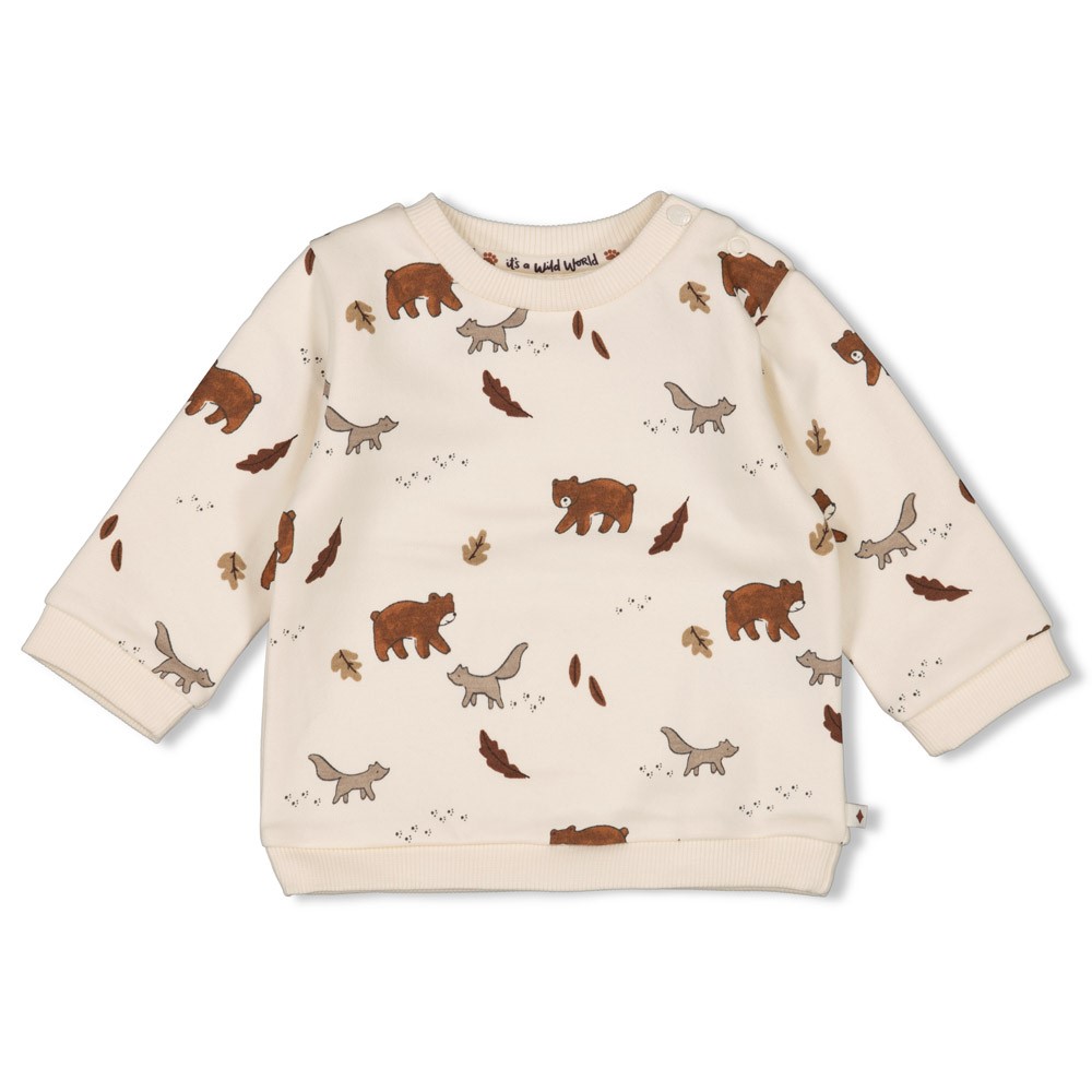 Feetje Sweater offwhite wild world