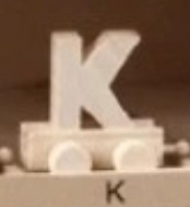 Houten letter K