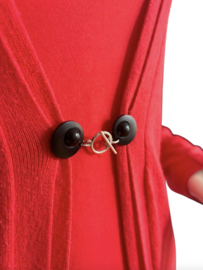 T-Bar Vestsluiting - The Classic - mat zwart