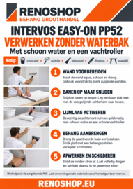 Intervos easy on pp52 voorgelijmd glasweefselbehang