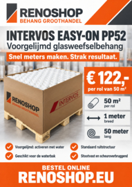 Intervos easy on pp52 voorgelijmd glasweefselbehang