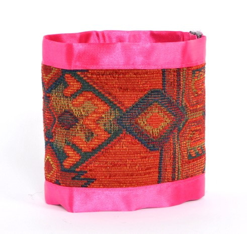 Kelim Banden - Pink Ribbon  (prijs per paar)