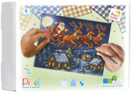 Kerstman met rendieren