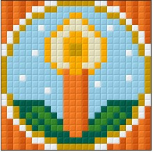 Kerstkaars oranje