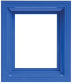 Kunststof lijst blauw