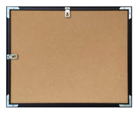 Aluminium lijst 2 x 1P zwart