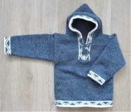 Hoodie blauw - Maat 68/74