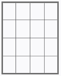 Aluminium lijst 4 x 4