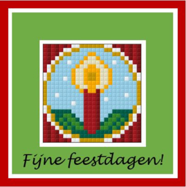 Kerstkaars rood