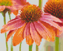 Opbergdoos pixelpakket Bloem Oranje