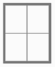 Aluminium lijst 2 x 2