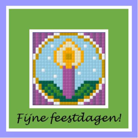 Kerstkaars paars