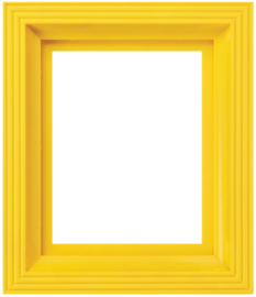 Kunststof lijst geel
