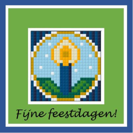 Kerstkaars blauw
