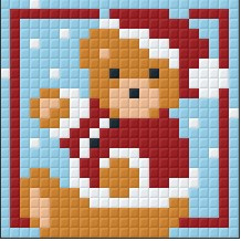 Kerstbeer rood zij