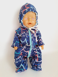 Poppenkleertjes Winterpak cats  43 cm