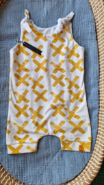 Onesie Knoop zomer gele kruis