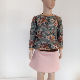 Sweater Old Green Flowers