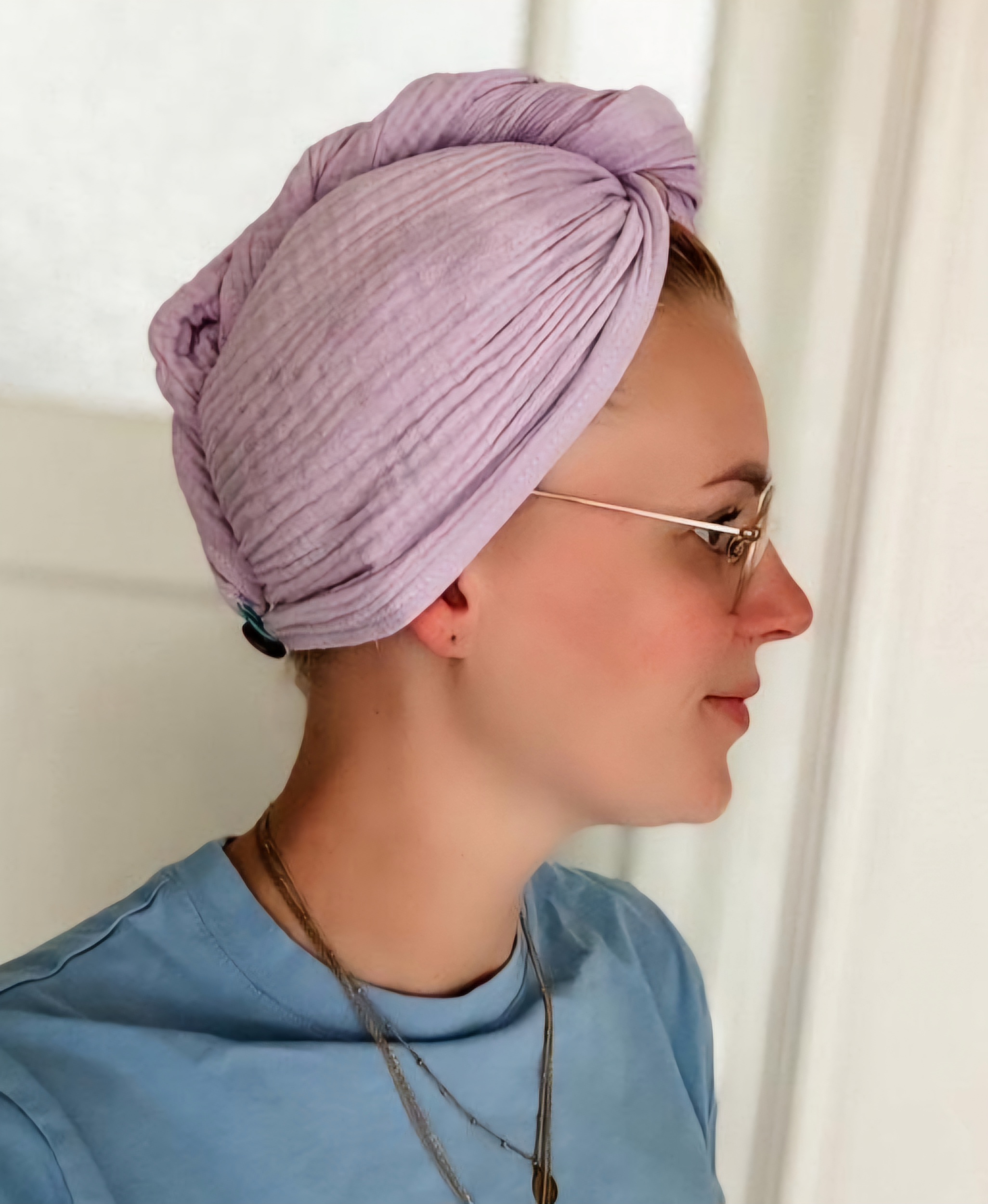 Hydrofiel haarwrap Volwassene lila