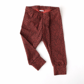 Legging Rood roest Leopard