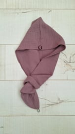 Hydrofiel haarwrap Volwassene Mauve