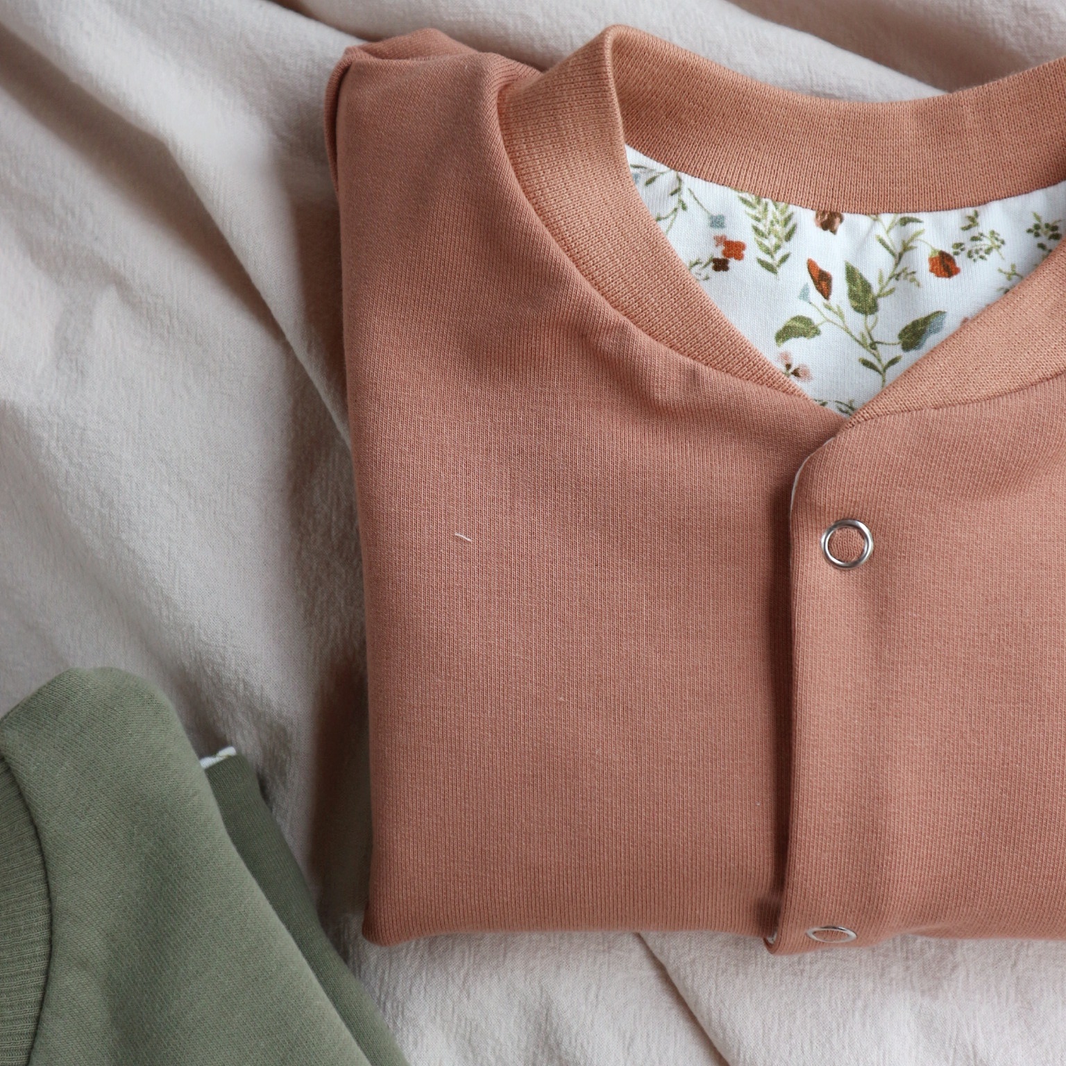 Omkeerbaar Jasje millefleur peach