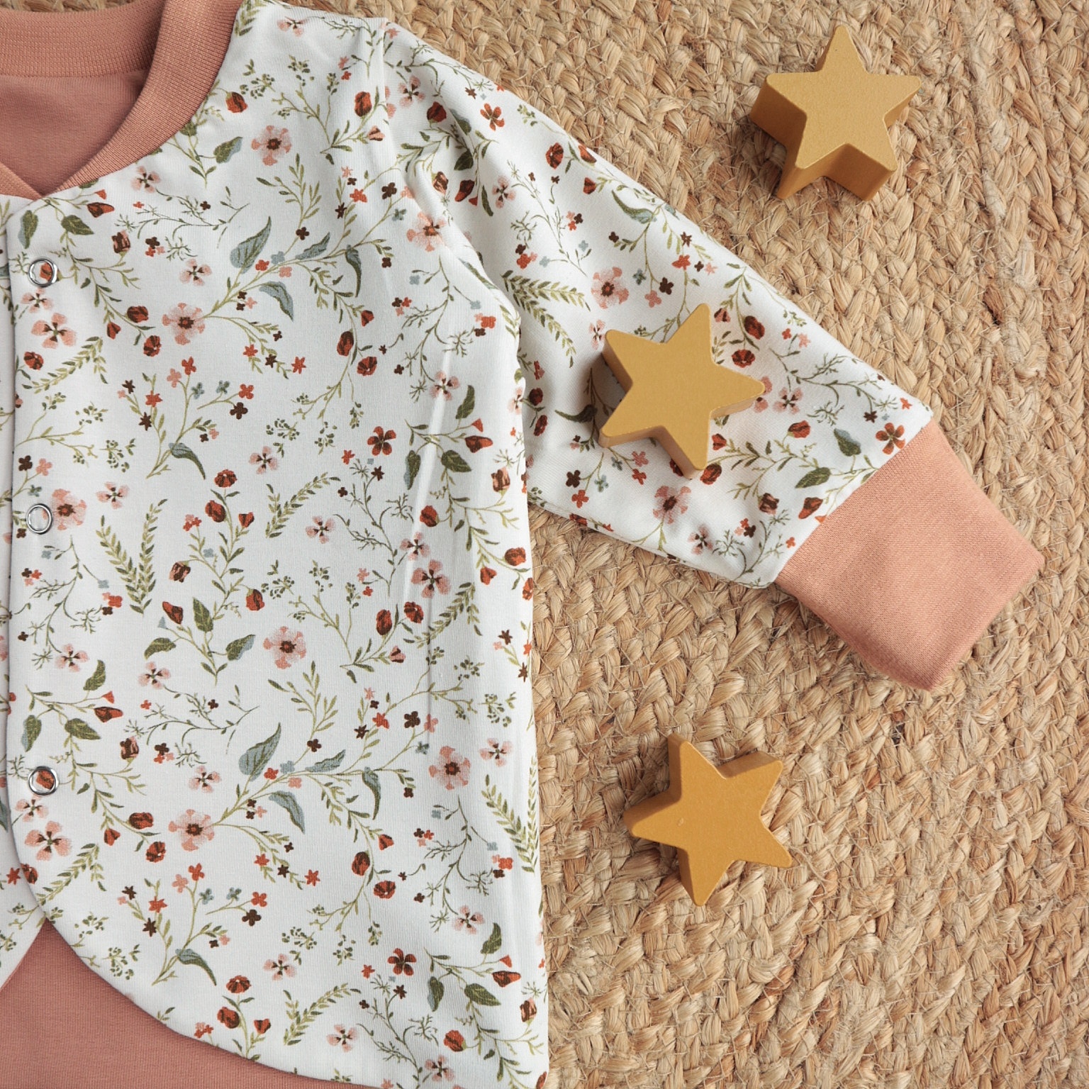Omkeerbaar Jasje millefleur peach