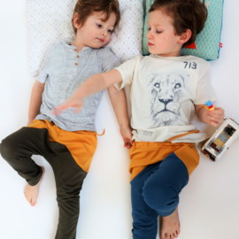 Colorblock Harem Broekje Geel Army
