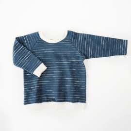 Sweater Stripes Jeans Blue