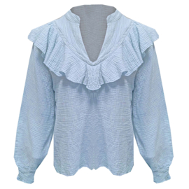 Blouse bobbie licht blauw