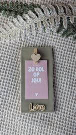 Tegeltje | Dol op jou! | Groen