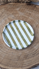 Schoteltje Groen streep