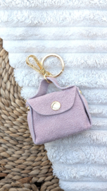 Sleutelhanger mini tasje | Lila