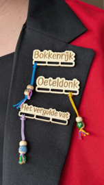 Carnavals pin | Carnavals plaats naam