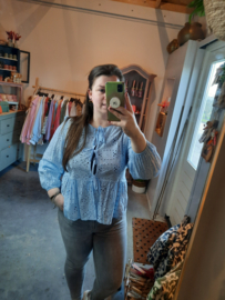 Strik blouses | Licht blauw