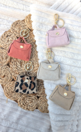 Sleutelhanger mini tasje | Beige