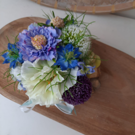 Zijde bloemen taart scabiosa