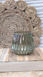 Theelicht houder groen | Groot