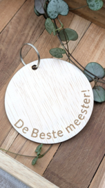 Sleutelhanger voor de Meester.