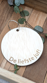 Sleutelhanger voor de juf.