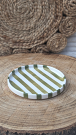 Schoteltje Groen streep