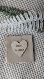 Tegeltje | Je bent de liefste
